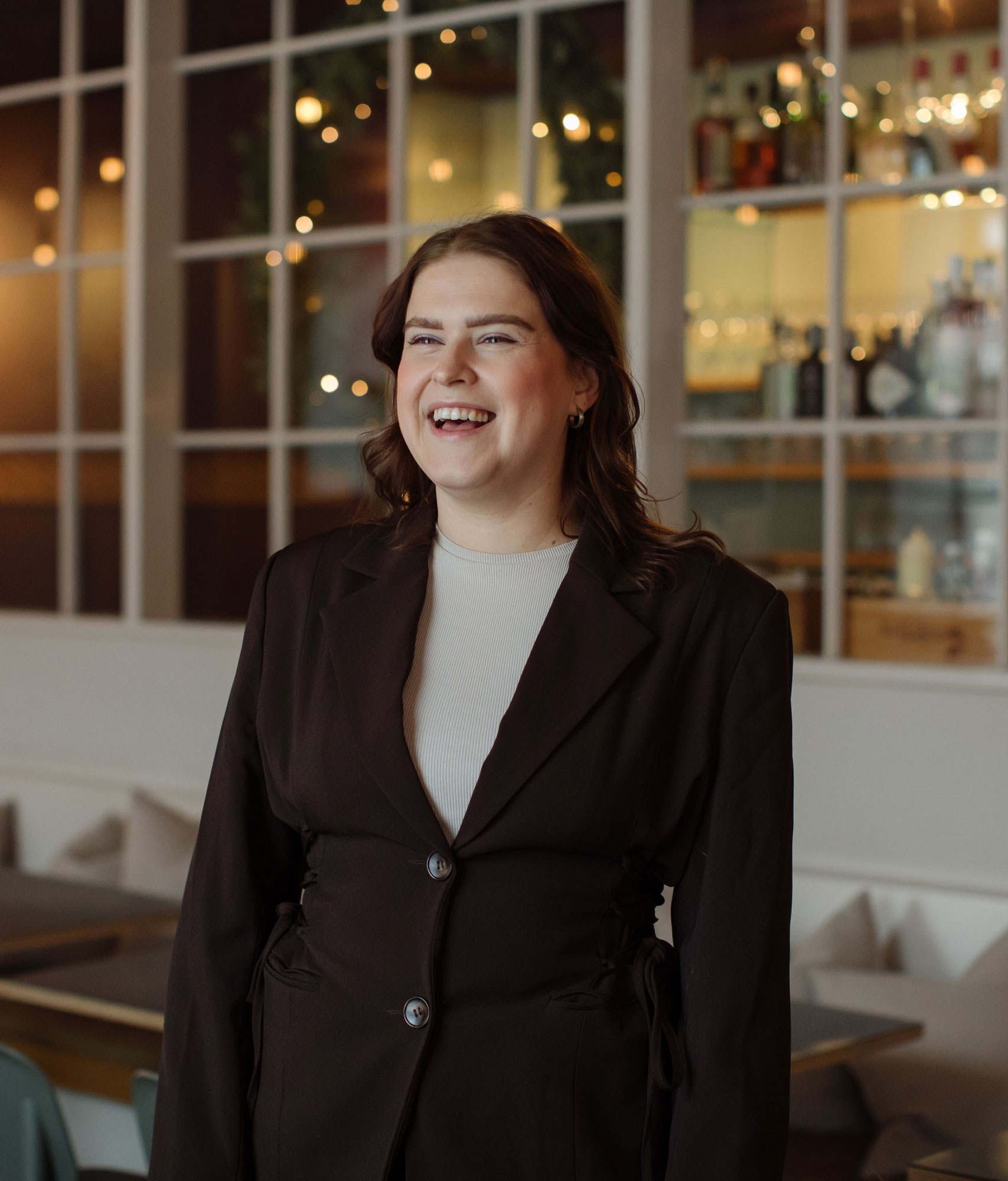 Therese Kristoffersen fra modn, foredragsholder på frokostmøte hos FÅLK Cowork